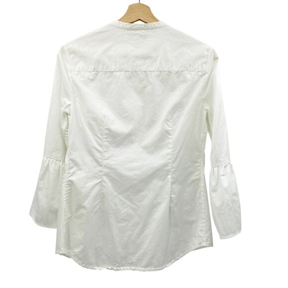 boden white Poplin button down bell sleeve top - Picture 6 of 6